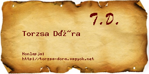 Torzsa Dóra névjegykártya