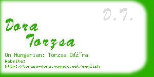 dora torzsa business card